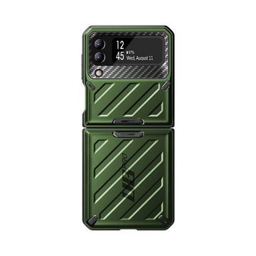Galaxy Z Flip3 Unicorn Beetle PRO Rugged Case with Belt Clip-Dark Green