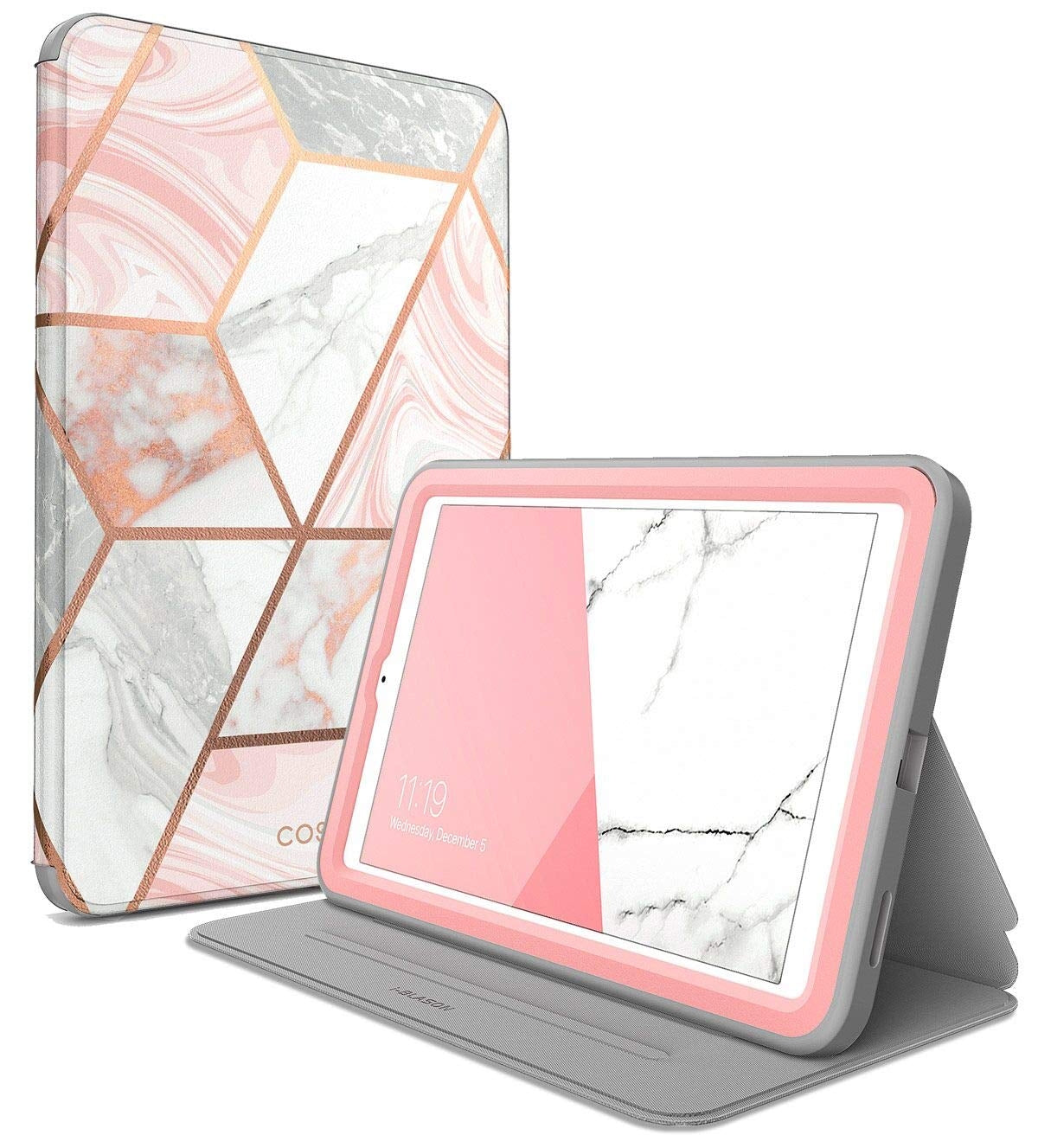 Galaxy Tab A 8.0 inch (2018) Cosmo Case - Marble Pink Media 1 of 1