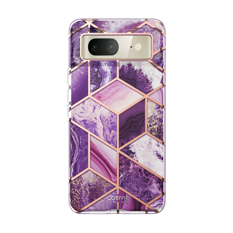 Google Pixel 7 Cosmo Case  - Marble Purple