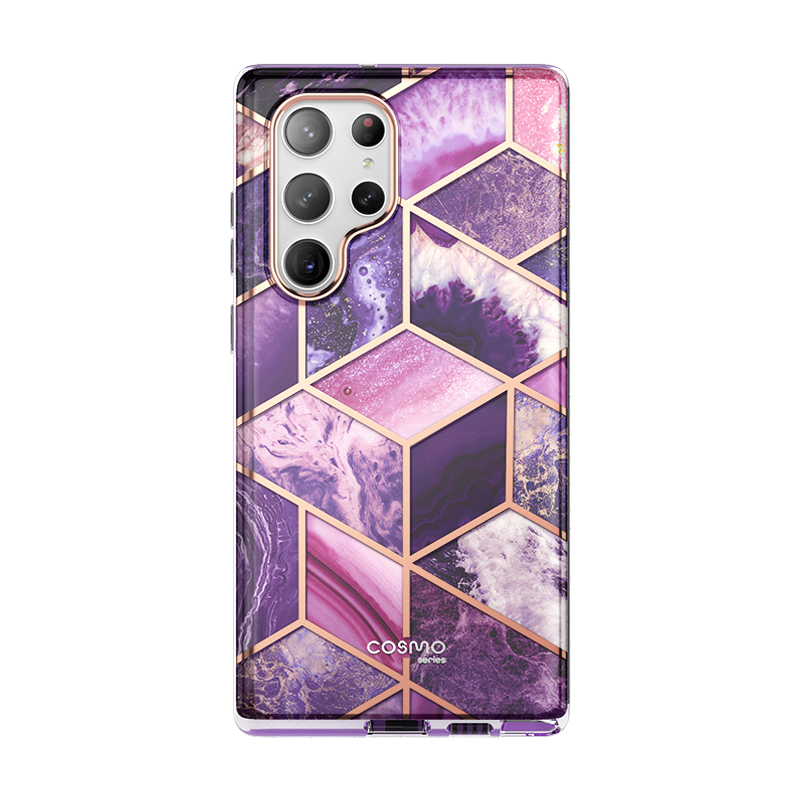 Galaxy S23 Ultra Cosmo Case - Marble Purple