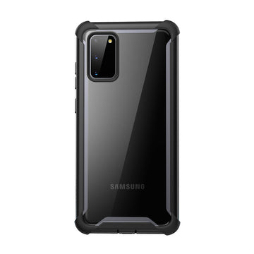 i-Blason Samsung Galaxy S20 5g Case, [Ares Series] Rugged Clear Protective Bumper Case without Built-in Screen Protector for Galaxy S20 6.2 inch (2020 Release) (Black)