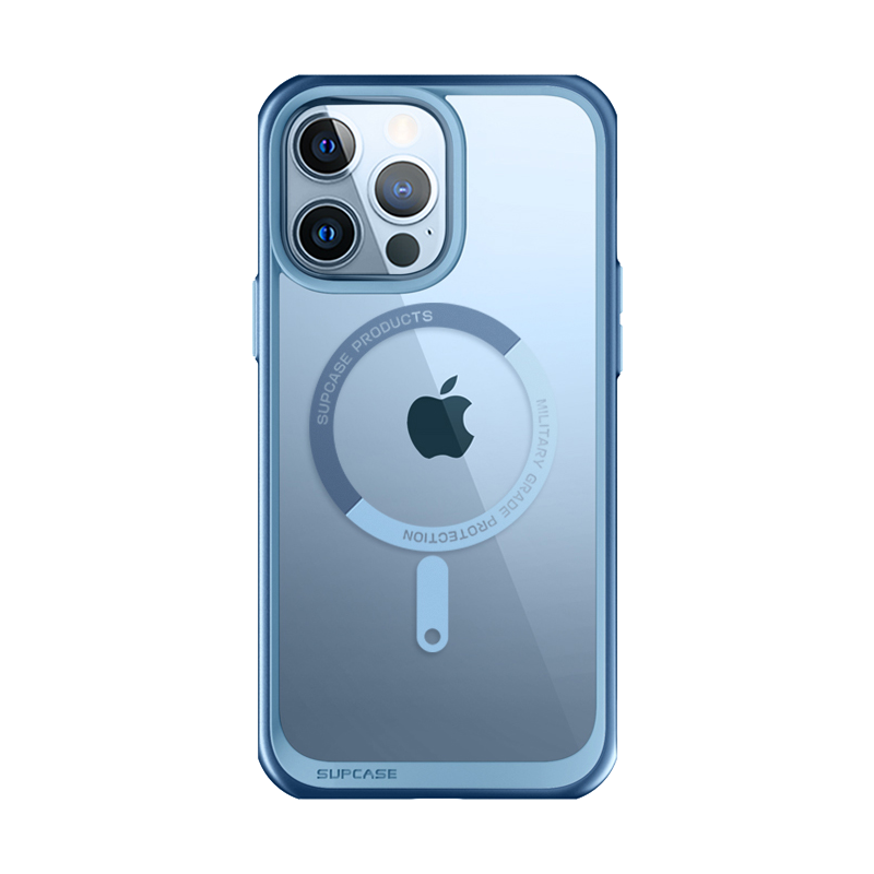iPhone 13 Pro Max 6.7 inch Unicorn Beetle MAG Slim Clear MagSafe Case-Blue