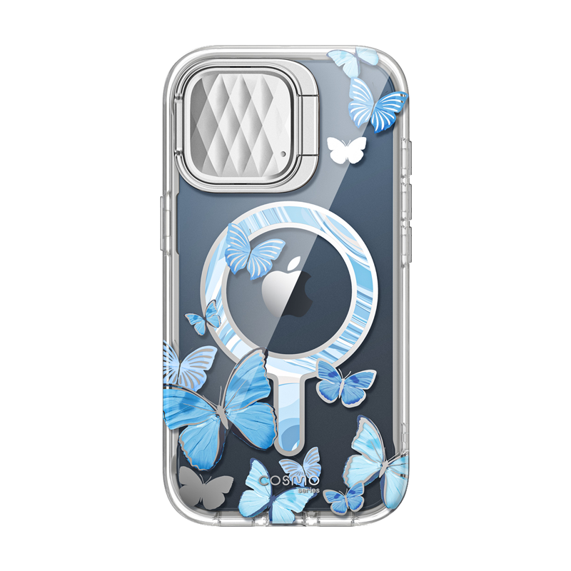 iPhone 15 Pro Max Cosmo Mag Case - Blue Fly