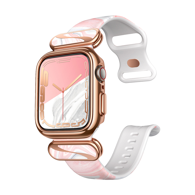 Apple Watch 40/41mm Cosmo Luxe Case - Marble Pink/Rose Gold