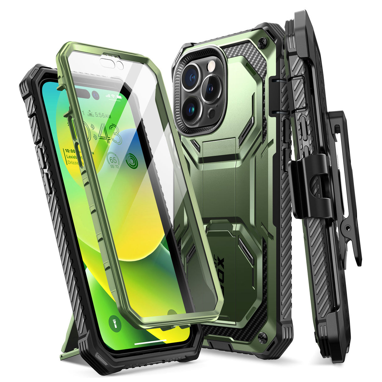 iPhone 14 Pro Max Armorbox Case - Dark Green