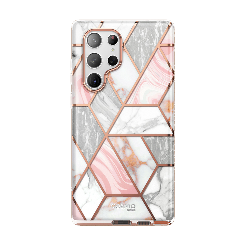 Galaxy S23 Ultra Cosmo Case - Marble Pink