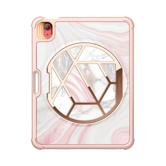 iPad 10.9 inch (2022) Cosmo Case-Marble Pink