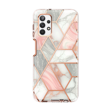 i-Blason Cosmo Series Case for Samsung Galaxy A32 5G, Slim Full-Body Stylish Protective Case Cover with Built-in Screen Protector (Marble)