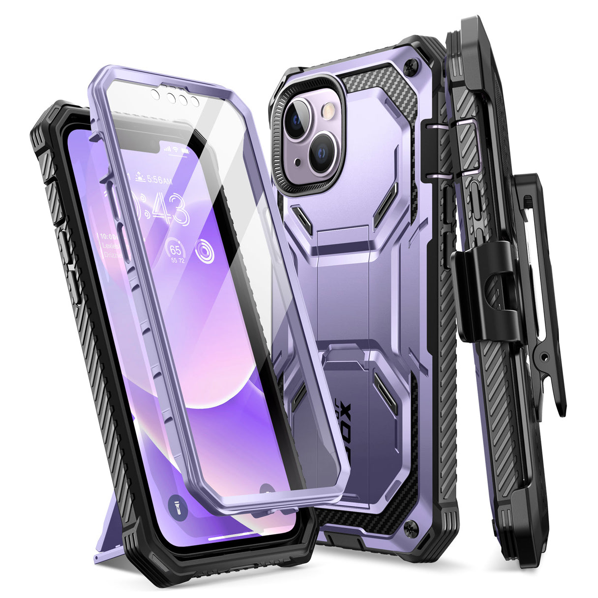 iPhone 14 Max Armorbox Case - Metallic Purple