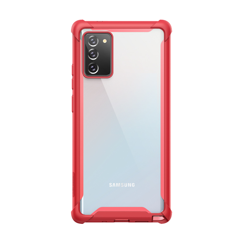 i-Blason Ares Clear Case for Galaxy Note 20 5G 6.7 inch (2020 Release), Dual Layer Rugged Clear Bumper Case Without Built-in Screen Protector (Ruddy)