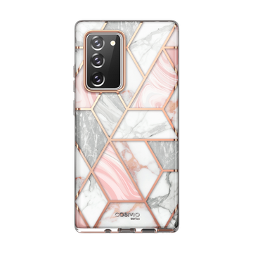 i-Blason Cosmo Series Case Designed for Galaxy Note 20 5G 6.7 inch (2020 Release), Protective Bumper Marble Design Without Built-in Screen Protector (Marble)