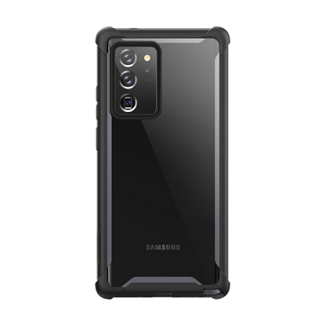 i-Blason Ares Designed for Samsung Galaxy Note 20 Ultra Case, Dual Layer Rugged Clear Case Without Screen Protector (Black)