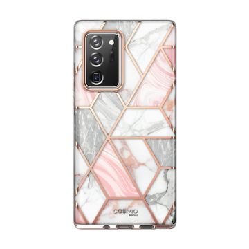 i-Blason Cosmo Series Case Designed for Galaxy Note 20 Ultra 5G (2020 Release), Protective Bumper Marble Design Without Built-in Screen Protector (Marble)