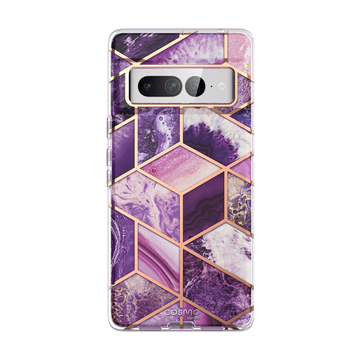 Google Pixel 7 Pro Cosmo Case  - Marble Purple