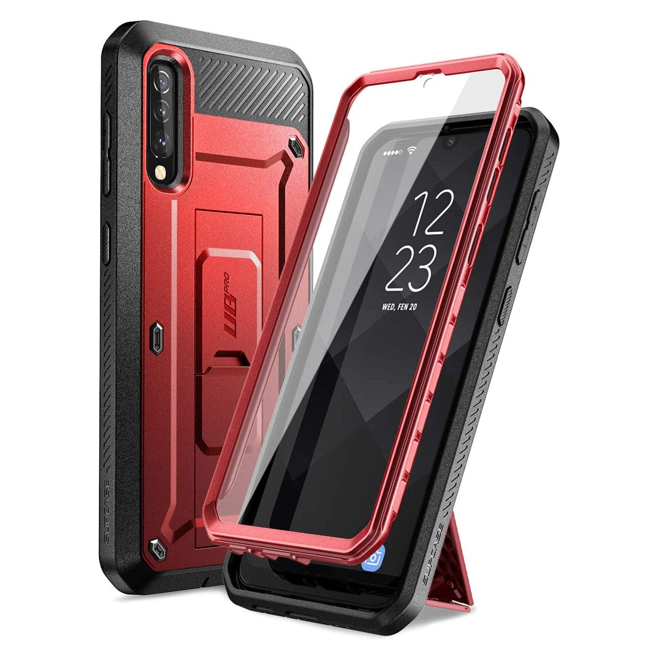 Galaxy A50 Unicorn Beetle Pro Rugged Case-Metallic Red
