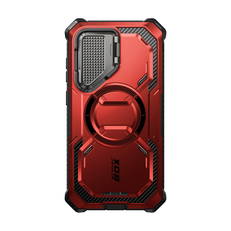 Galaxy S24 Armorbox Protective Phone Case - Metallic Red