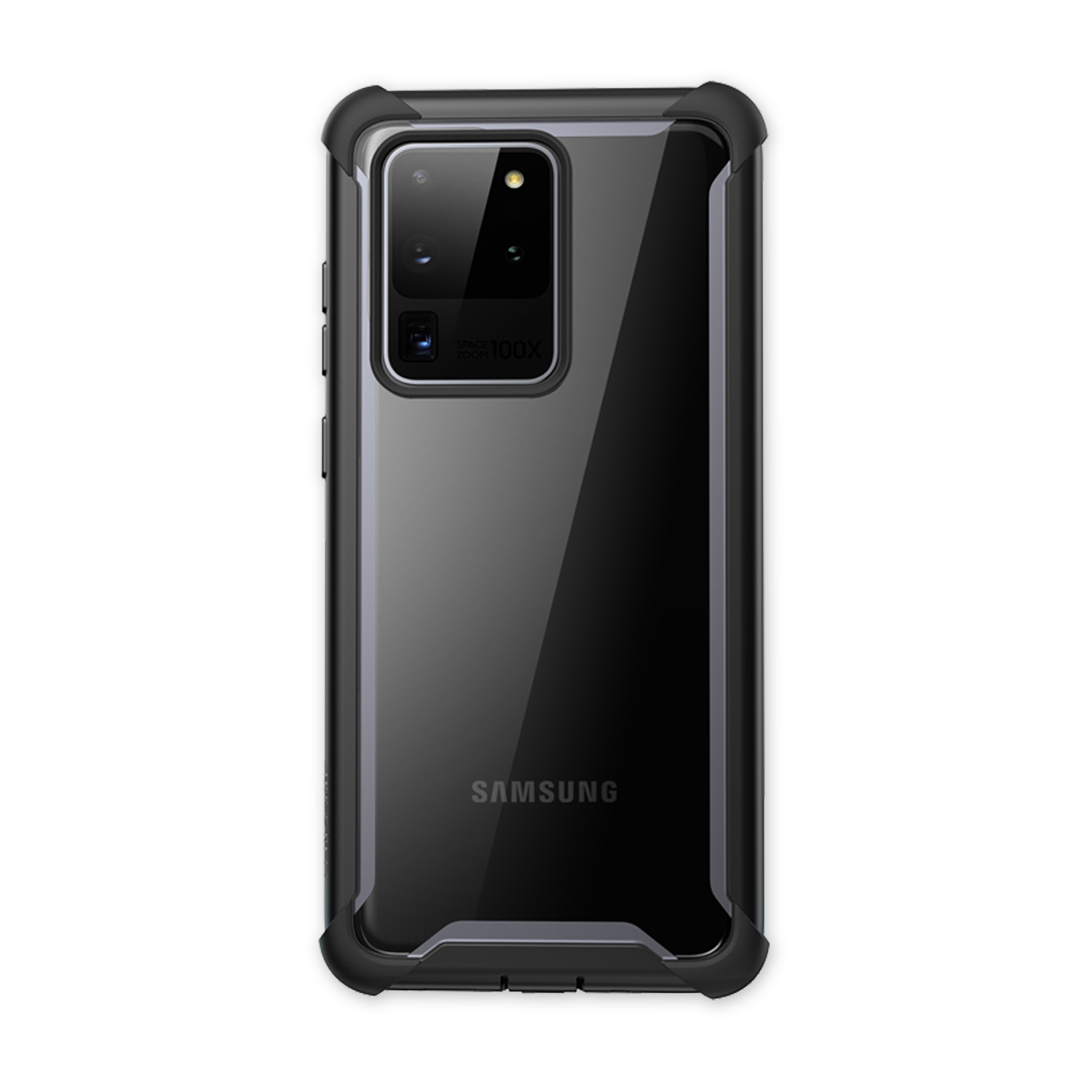 i-Blason Samsung Galaxy S20 Ultra 5g Case, [Ares Series] Rugged Clear Protective Bumper Case without Built-in Screen Protector for Galaxy S20 Ultra 6.9 inch (2020 Release) (Black)