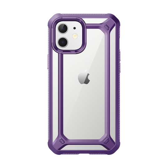 iPhone 12 mini 5.4 inch Unicorn Beetle Exo Clear Case-Purple