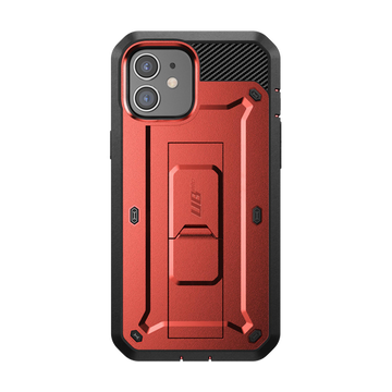 iPhone 12 6.1 inch Unicorn Beetle Pro Rugged Case-Metallic Red