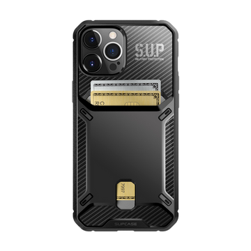 iPhone 12 6.1 inch Unicorn Beetle Vault Wallet Case-Black