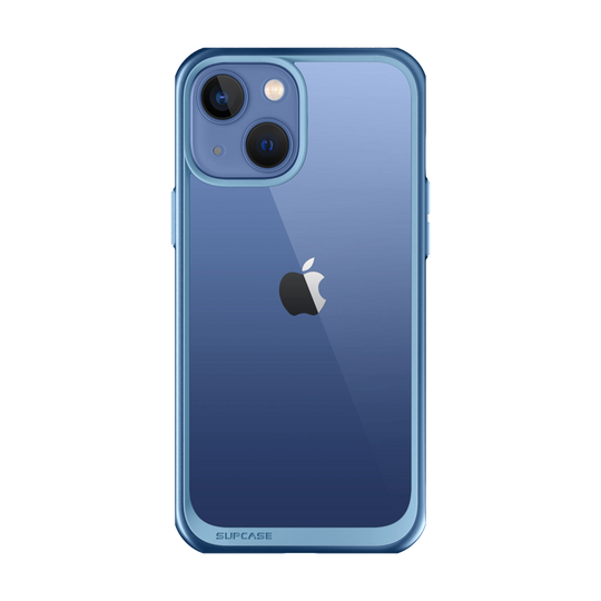 iPhone 14 Plus 6.7 inch Unicorn Beetle Style Slim Clear Case-Blue