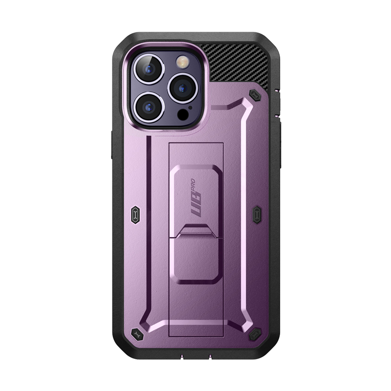 iPhone 14 Pro 6.1 inch Unicorn Beetle Pro Rugged Case-Metallic Purple