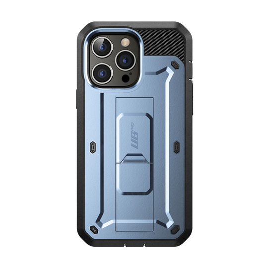 iPhone 14 Pro 6.1 inch Unicorn Beetle Pro Rugged Case-Metallic Blue