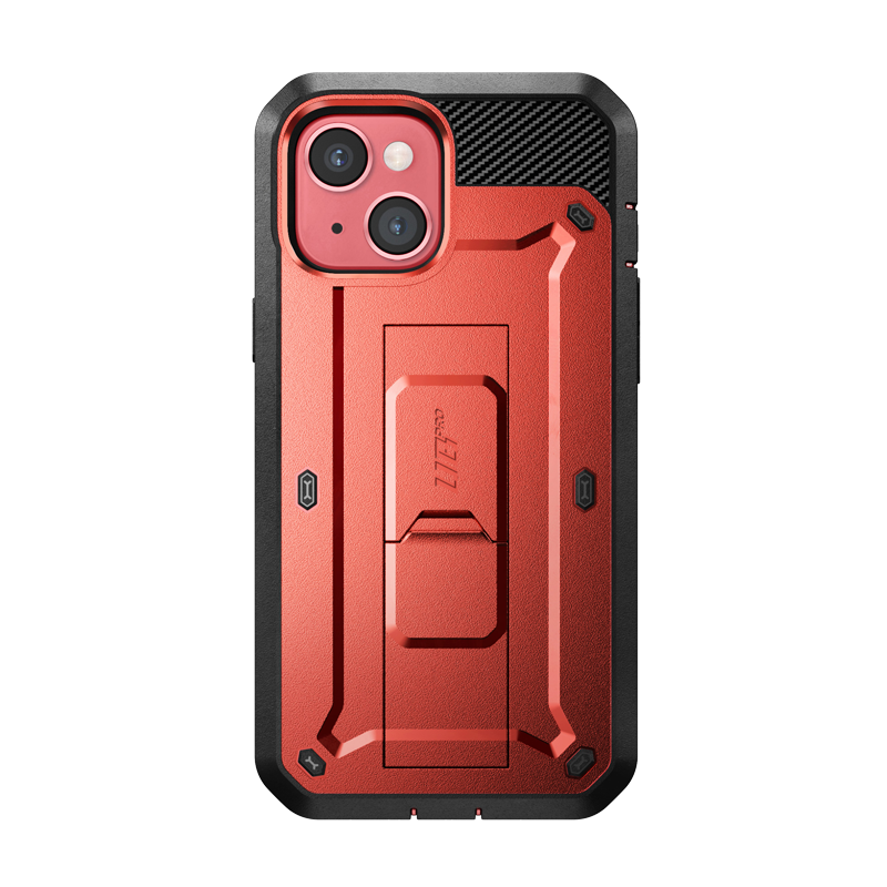 iPhone 14 6.1 inch Unicorn Beetle PRO Rugged Case-Metallic Red