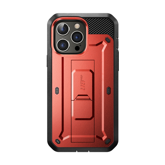 iPhone 14 Pro Max 6.7 inch Unicorn Beetle PRO Rugged Case-Metallic Red