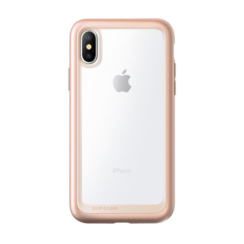 iPhone X / XS Unicorn Beetle Style Slim Clear Case-Blush Gold