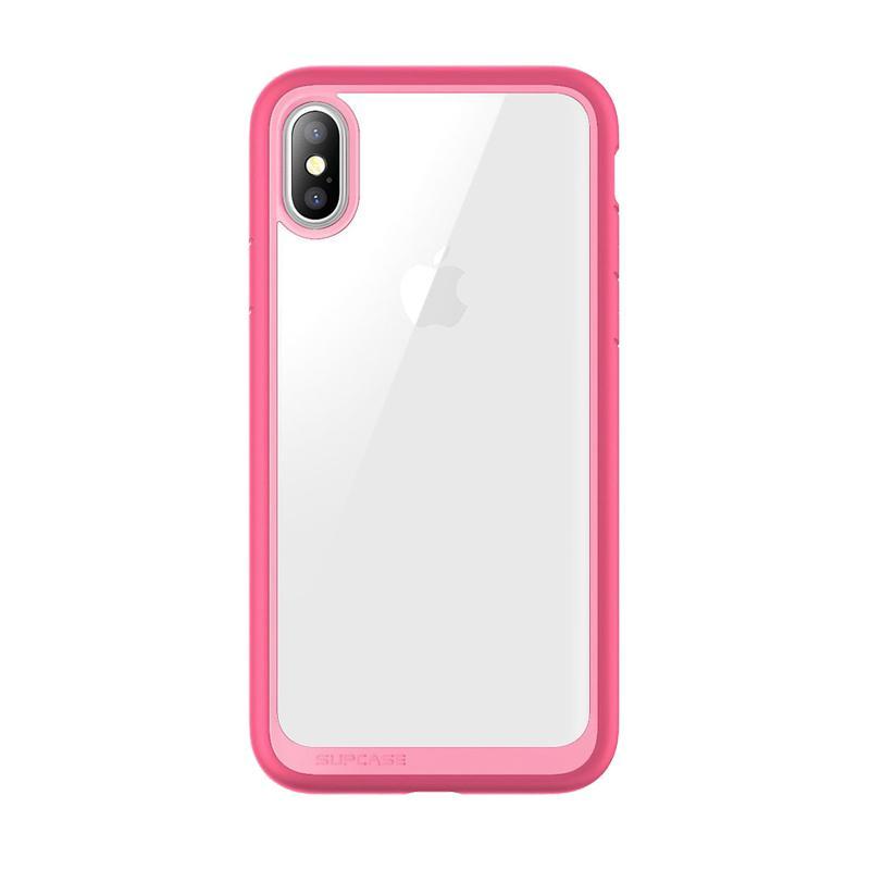 iPhone XS Max Unicorn Beetle Style Slim Clear Case-Pink
