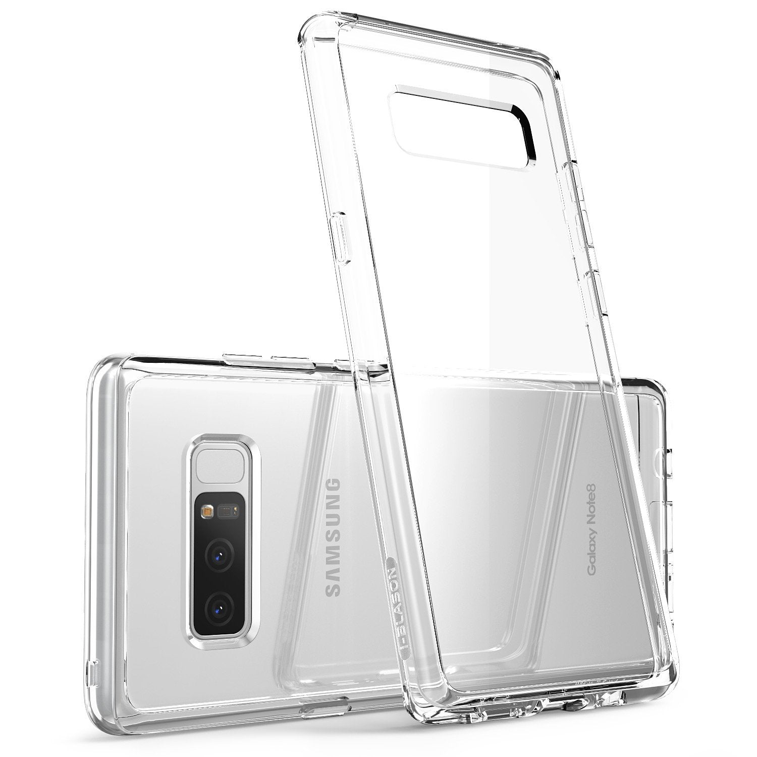 i-Blason Galaxy Note 8 Case, [Scratch Resistant] Clear [Halo Series] Samsung Galaxy Note 8 Hybrid Bumper Case Cover 2017 Release (Clear)