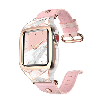 i-Blason Cosmo Case for Apple Watch Series 7 (41mm) and Apple Watch Series 4/5/6/SE (40mm) - Marble Pink
