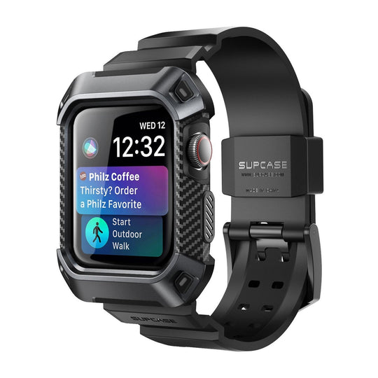 Supcase UB Pro Apple Watch Case for Apple Watch Series 7 (41mm) and Apple Watch Series 4/5/6/SE (40mm)-Black