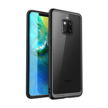 Huawei Mate 20 Pro Unicorn Beetle Style Clear Protective Case-Black