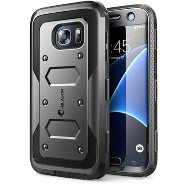 i-Blason Galaxy S7 Case, [Armorbox] built in [Screen Protector] [Full body] [Heavy Duty Protection ] Shock Reduction/Bumper Case for Samsung Galaxy S7 2016 Release (Black)