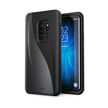i-Blason Case for Galaxy S9+ Plus 2018 Release, Luna Series Premium Hybrid Protective Case (Black)