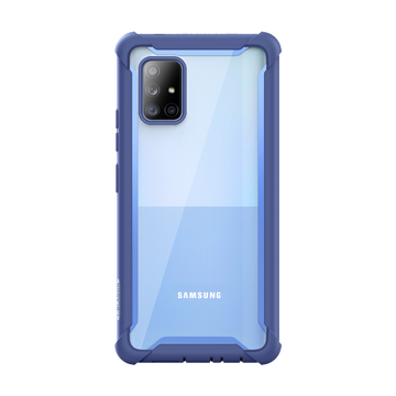 Galaxy A71 5G Ares Clear Rugged Case Blue