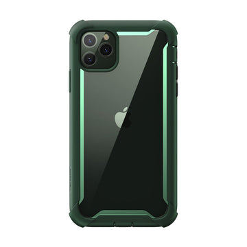 i-Blason Ares Case for iPhone 11 Pro Max 2019 Release, Dual Layer Rugged Clear Bumper Case With Built-in Screen Protector (Green)