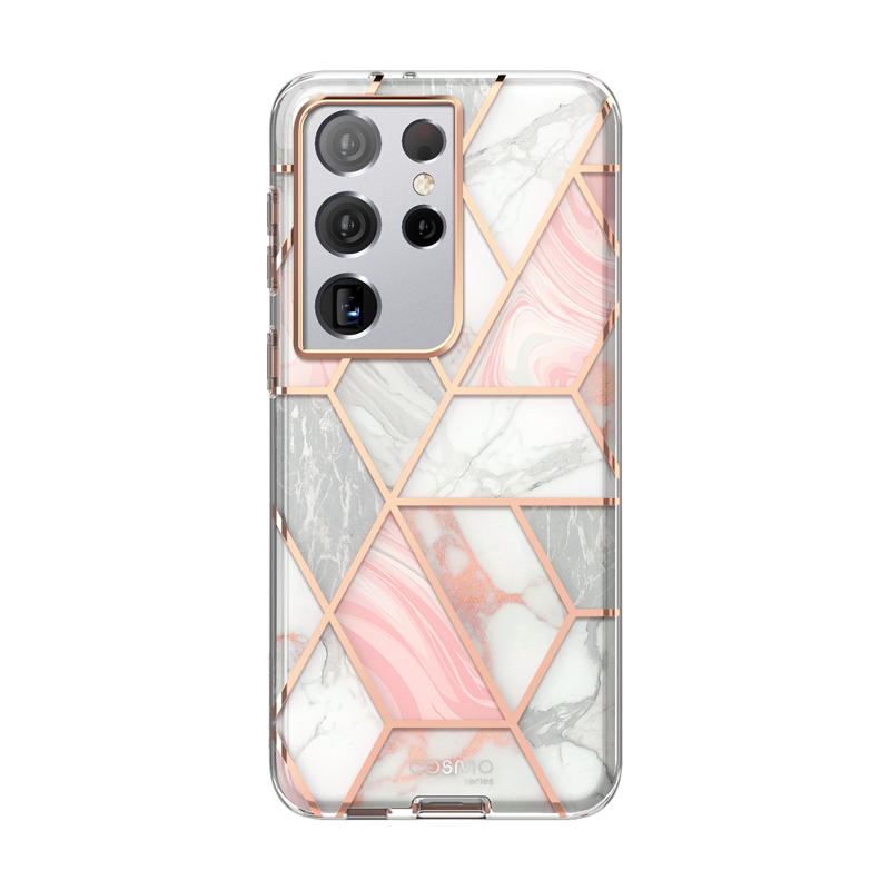 Galaxy S21 Ultra Cosmo Case - Marble Pink 3