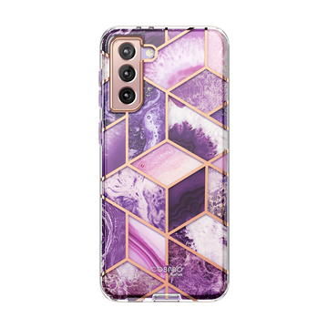 Galaxy S21 Plus Cosmo Case - Marble Purple 2