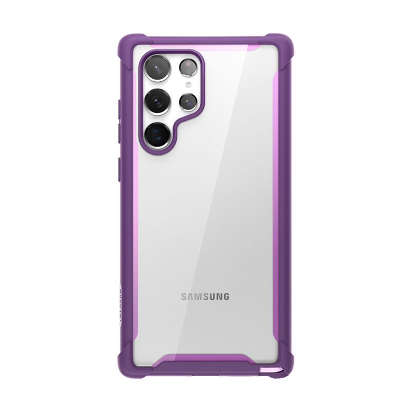 Galaxy S22 Ultra Ares Clear Rugged Case - Purple 2