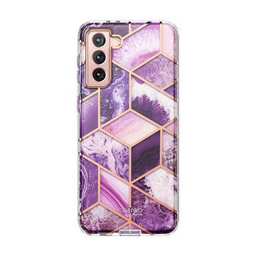 Galaxy S22 Cosmo Case - Marble Purple