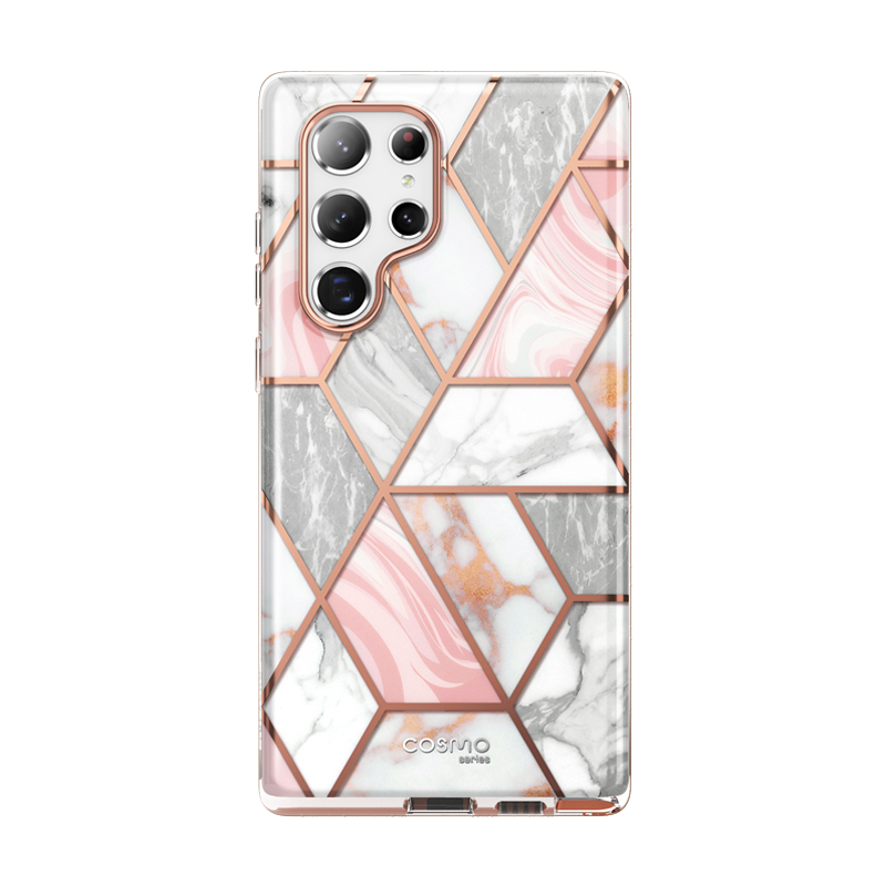 Galaxy S22 Ultra Cosmo Case - Marble Pink 6