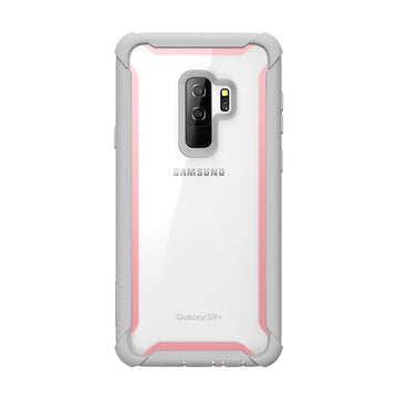 i-Blason Case for Galaxy S9+ Plus 2018 Release, Ares Full-body Rugged Clear Bumper Case with Built-in Screen Protector (Pink)