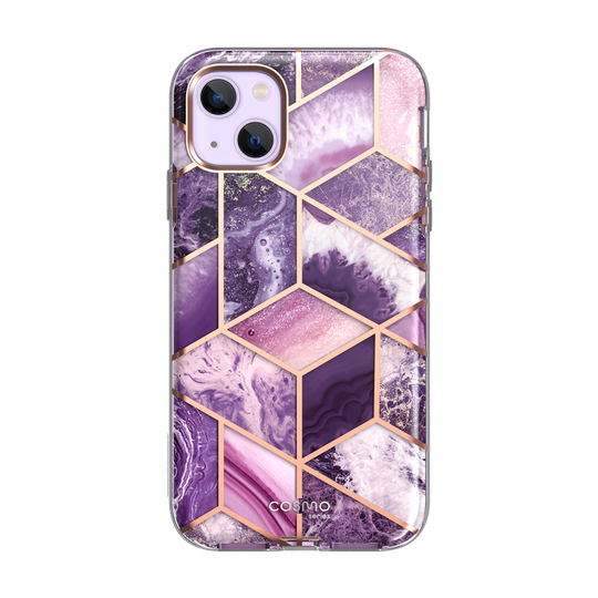 iPhone 14 Max Cosmo Case - Marble Purple