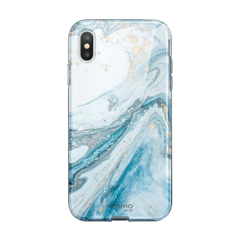 iPhone XS | X Cosmo Case-Marble Blue