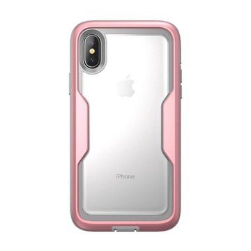 i-Blason Magma Protective Case With Built-in Screen Protector for iPhone X/10Â 2017, Pink/Gold