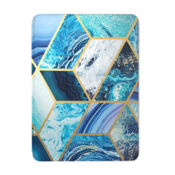 i-Blason Cosmo Case for iPad 10.2 inch Case 2020/2019 Release, Full-Body Trifold with Built-in Screen Protector Protective Smart Cover with for iPad 8th/7th Generation (Blue)