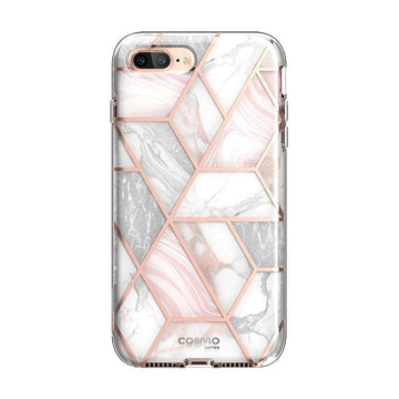 i-Blason Cosmo Glitter Clear Bumper Case for iPhone 8 Plus/iPhone 7 Plus, Marble